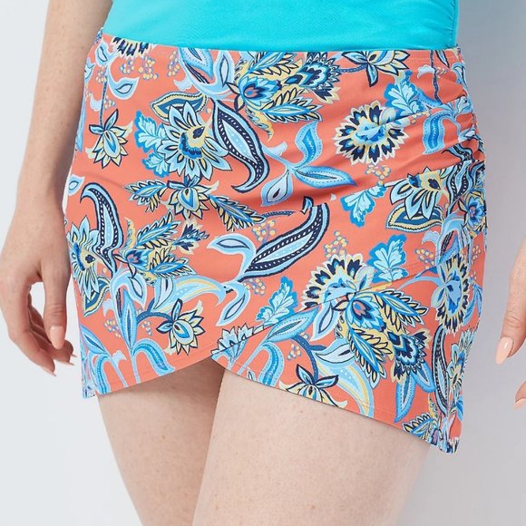 Jantzen Swim Jantzen Ruched Faux Wrap Swim Overskirt 688 Poshmark